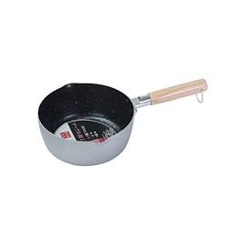 Pearl Metal HB-6539 Yukihira Pot, 7.1 inches (18 cm), For Gas Stoves, Marble Treatment, Anodized Aluminum