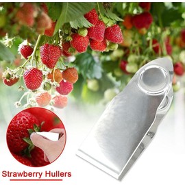 2Pcs Stainless Steel Strawberry Huller Stem Remover Kitchen Accessories,Potatoes Pineapples Carrots Tomato Corer Gadgets Kitchen Tool Stainless Steel Blade Craft Fruit Tools Fruit and Vegetable Tools