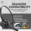 INNOTALK - Desk Phone Wireless Headset with RJ9 Adapter, 12-Hour