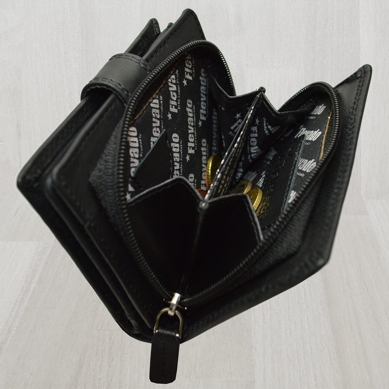 flevado Buffalo Leather Hand Made Cards Money Wallet Credit Cards