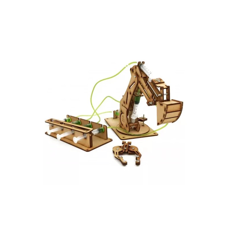 Monkits Education Brazo Hidráulico Para Armar Juguete Didáctico, Mecanico