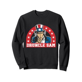 Druncle Sam Funny Uncle Sam USA American 4th of July Hat Sweatshirt