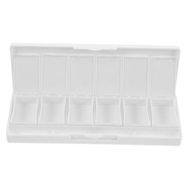 Healvian 6 Makeup Box Paint Trays Mini Makeup Palette Blush Palette Watercolor Paint Mixing Palette Travel Eyeshadow Palette Makeup Palette Case Watercolor Palettes Lip Organizer White Pp