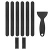 M METERXITY 12 PCS Anti Slip Shower Stickers Black Bathtub