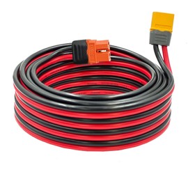 ZkeeShop XT60i to XT60 Male Cable 12AWG Solar Charging Cable XT60i-F Extension Cable Solar Cable Compatible for Ecoflow Portable Power Station Solar Generator （10FT