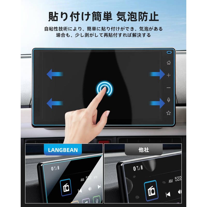 LANGBEAN Daihatsu Move Canvas Navigation Protective Film 9 Inch Move