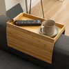 MarBoost Bamboo Sofa Arm Tray – Foldable Couch Arm Table