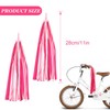 2Pcs Kids Bike Handlebar Streamers Tassels Gradient Pink Scooter Bicycle,