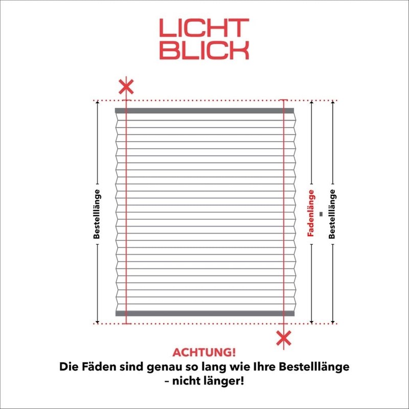 Lichtblick Klemmfix Honeycomb Pleated Blind, No Drilling, Tensioned, Blackout -