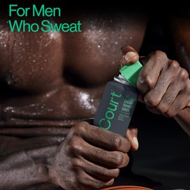 OffCourt Natural Body Spray for Men with Prebiotics - Deodorizing Mens Body Spray - Aluminum-Free Spray Deodorant for Entire Body with Bold, Long-Lasting Coconut Water and Sandalwood Scent, 3.4 Ounce (Pack of 3)