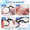 JIYIN 30 Pairs Eyeglasses Nose Pads, 1mm Thk White Soft