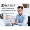 HAPJOYS Reading Glasses Men Women Blue Light Blocking Readers +2.00