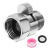 sourcing map Brass Chrome Shower Head Shut Off Valve, G1/2"