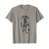Great Dane Dog Running Design Idea Men Women T-Shirt