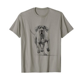 Great Dane Dog Running Design Idea Men Women T-Shirt