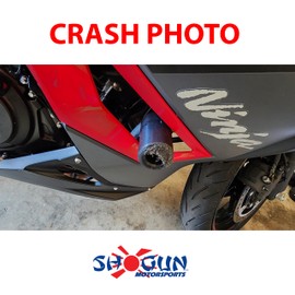 Shogun USA Made Kaw Ninja 500 Z500 2024 2025 NO CUT Black Complete Slider Kit Includes No Cut Frame Sliders Swing Arm Spools and Bar Ends - 755-4169