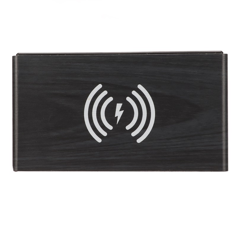 Black Wood Clock Digital Decoration White Light Wooden LED Clock