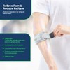 Healthcare World Tennis Elbow Brace - Adjustable Forearm Strap for