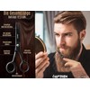 Professional Curved Beard Scissors Made of German Steel Moustache Scissors