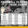 HANDLANDY Youth American Football Gloves, Sticky Wide Receiver Gloves for