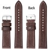 Berfine 24 mm Soft Vegetable Tanned Cowhide Leather Watch Strap,