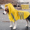 Dewverve Waterproof Dog Raincoat Jacket - Full Coverage pet Raincoat