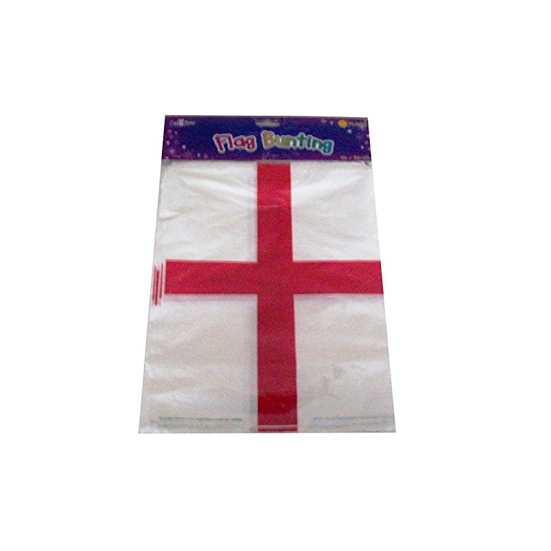 England St Georges Day Flag Bunting Banner 20 Flags 10M