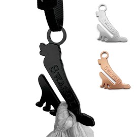 Swaggly Retriever Shaped Black Dog Poop Bag Holder, Durable Doggy Bag Holder for Poop Bags, Convenient Dog Waste Bag Holder, Perfect Poop Bags Holder for Dogs!