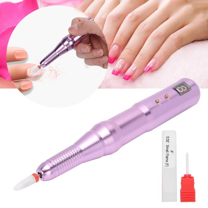 Rechargeable Electric Nail Drill Pen Portable Nail Grinding Polishing Machine