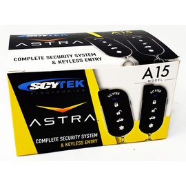 ScyTek A15 1-Way Keyless Entry Car Alarm Vehicle Security System w/ Remote