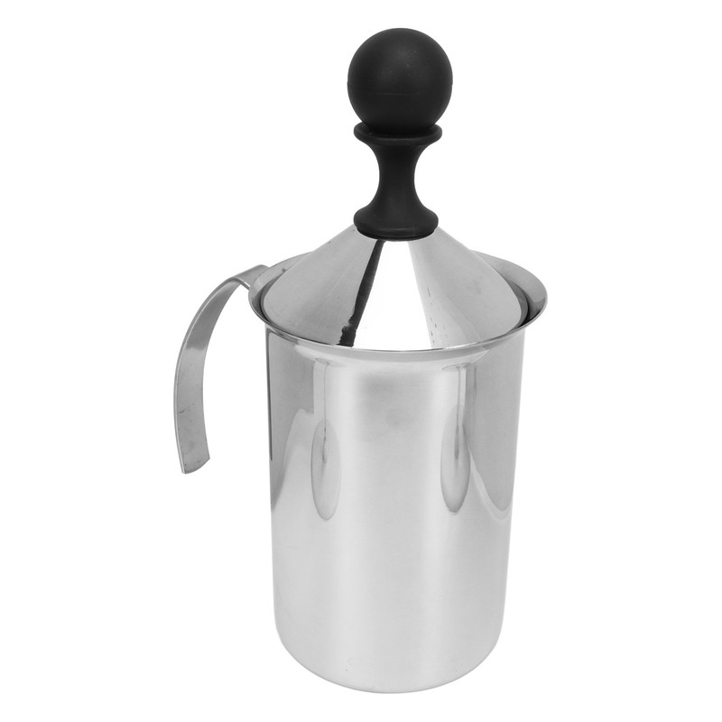 Coffee Frother Double Layer Versatile Manual Stainless Steel Milk Foamer