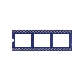 HUABAN 5pcs 2.54mm Pitch Round Pin 18mm Width DIP-40 DIP40 IC Test Socket Adapter Type