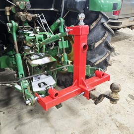 AUTOSAVER88 Heavy-Duty 3 Point Hitch Receiver,3000lbs 3 Point Trailer Hitch for Tractor,3 Point Quick Hitch Attachment with Gooseneck Ball Receiver Drawbar Fits Category 1