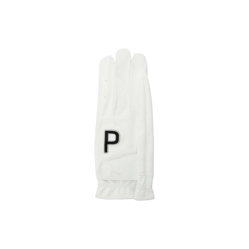Puma Men's Golfing P Glove (Right Hand), bright white/puma black