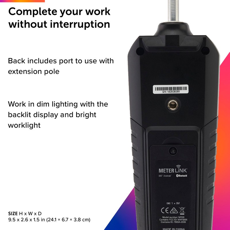 FLIR MR59 Moisture Meter, Genuine Japanese Product, Pinless Measurement/Ball Probe