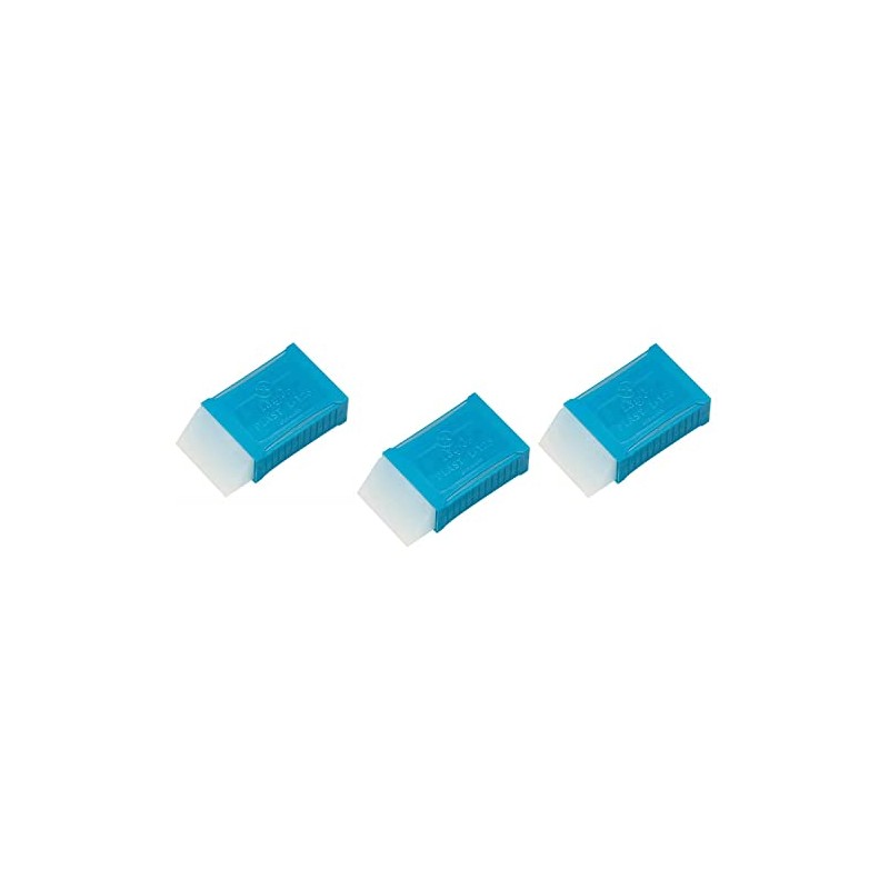 LÄUFER Plastic Plastic L-125 (01250) Pack of 3 Erasers