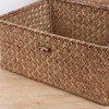 FEILANDUO Wicker Shelf Baskets with Lids Seagrass Storage Basket Container