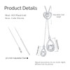 YEESIA Teardrop Lariat Necklace 925 Sterling Silver Y Drop Necklace