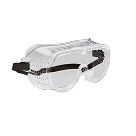 ERB Safety 15145 117 Splash Guard Goggles with Indirect Ventilation, Lens, Plastic, One Size, Clear