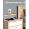 MOES 20 Amp GFCI USB Outlet with Type C &