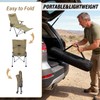 BDL Reclining Camping Chair with Foot Rest, Adjustable Back, Heavy