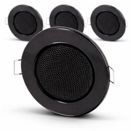 4 Pack Recessed Mini Speaker Full Metal Ceiling Speaker – Design – Black