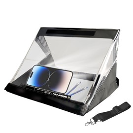 3 in 1 Landscape SuKoncer Waterproof Clipboard/Storage Clipboard with Strap/DIY Document Stand&Reading Light(Nighttime Writing) PVC Material for Indoor Outdoor Use(Light Not Included)