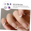 Baluue 5pcs French Manicure Nail Templates Nail Art Stencils Lines