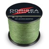 (100m/109Yards 23kg/0.36mm) - Dorisea Extreme Braid 100% Pe Multi-Colour(Fluorescent Green