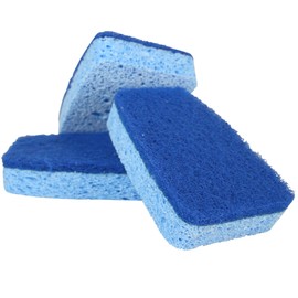 Dawn Non-Scratch Wedge-Shaped Scrubber Sponges, Blue (Pack of 3)