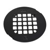 Oatey Universal 4-1/4 in. Round Snap-Tite Shower Strainer, Matte Black