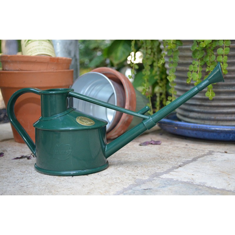 Haws Handy Indoor Plastic Watering Can, 1 US Pint, Green