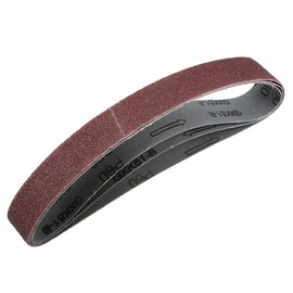uxcell 1-1/8" x 21" 60 Grit Sanding Belt Aluminum Oxide Sandpaper Belts for Portable Strip Sander Wood Finishing Metal Drywall Polishing Sharpening Abrasive Paper 3pcs
