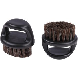  Fade Brush Hairdressing Brush 2pcs Professional Barber Beauty Salon Barber Haircut Haircut Commercial Clipper Beard Brush Black